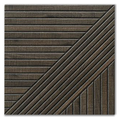 Implico Tangram Wood Walnut Matt Finish 44x44 Tiles